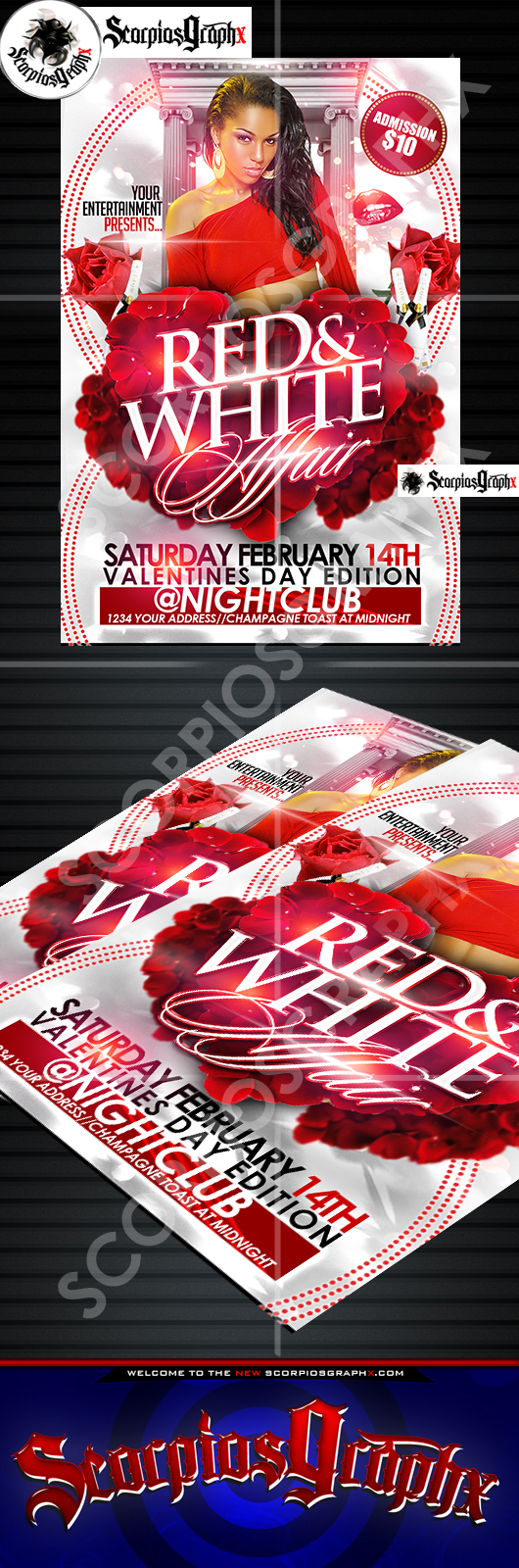 Valentines Day Affair Flyer Template