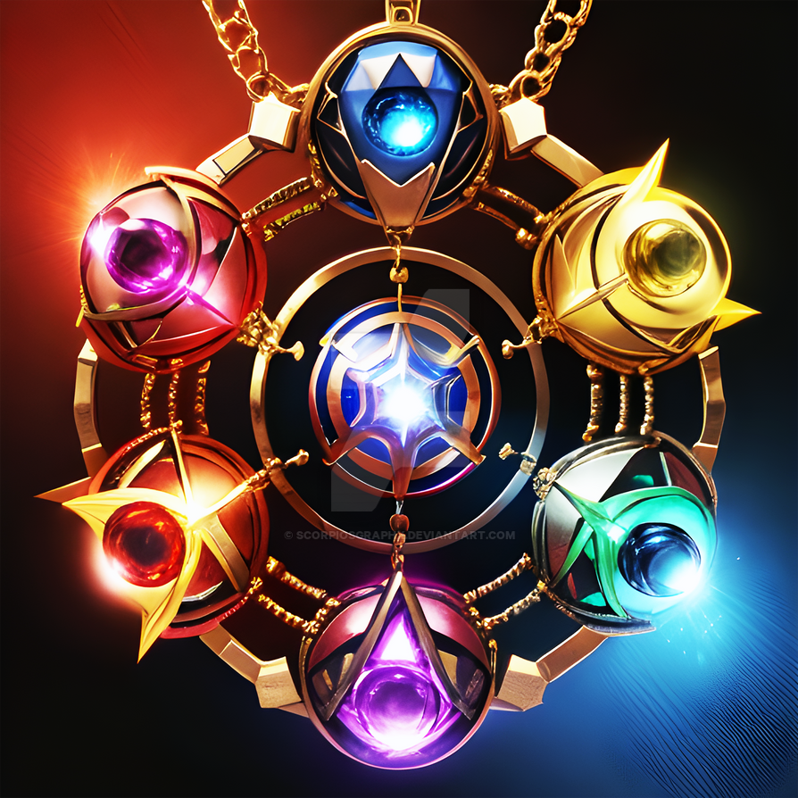 Infinity Stones Charm Necklace by ScorpiosGraphx on DeviantArt