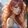 DreamShaper v7 ShirahoshiWaist high potrait Anime 