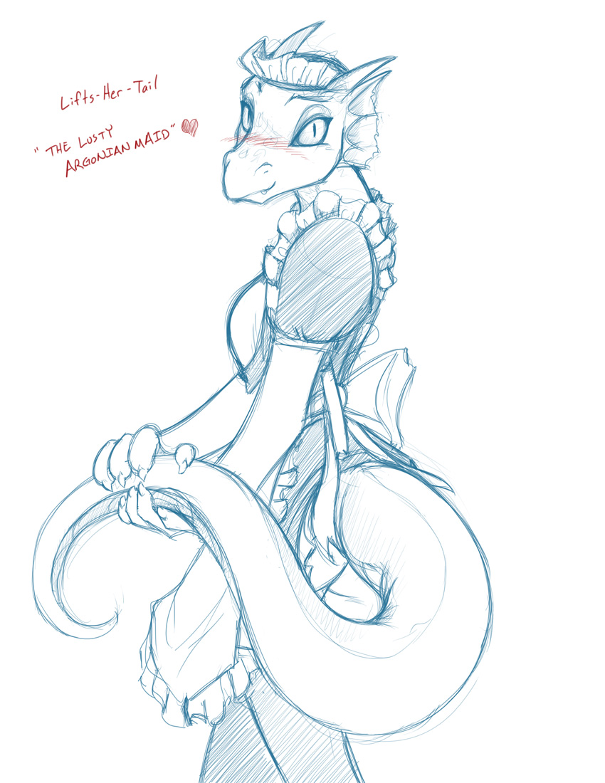 Sketchithon 12 - The Lusty Argonian Maid