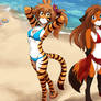 Swimsuit Showcase - Flora and Laura