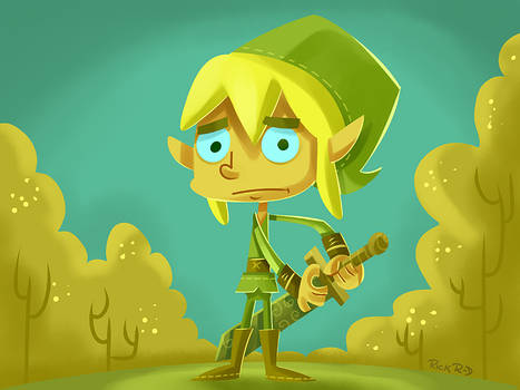 Link afraid Fanart