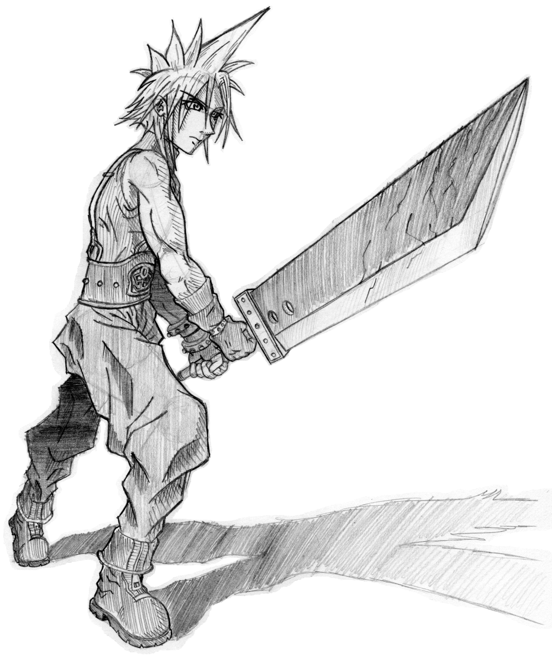 Cloud Strife (pencil sketch)