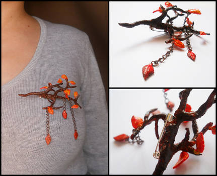 Autumn brooch