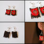 Horde flag earrings