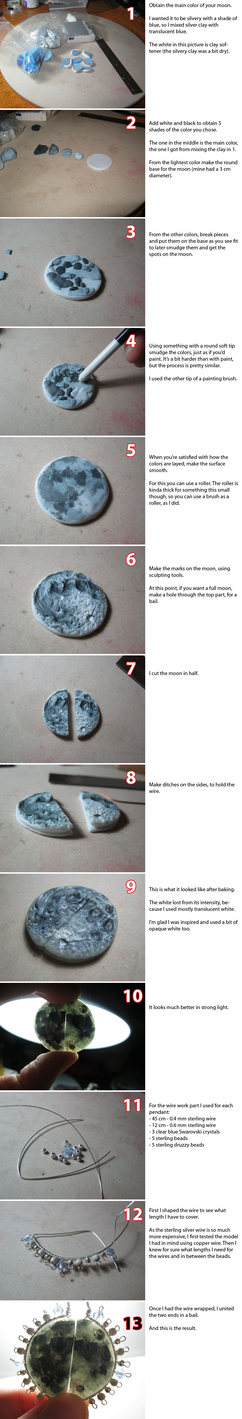 Moon Pendants Process