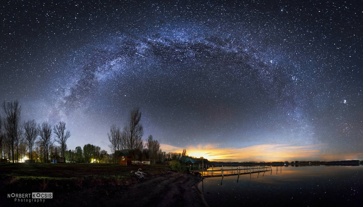 Milky Way at Vadkert lake by NorbertKocsis Milky Way at Vadkert lake by NorbertKocsis