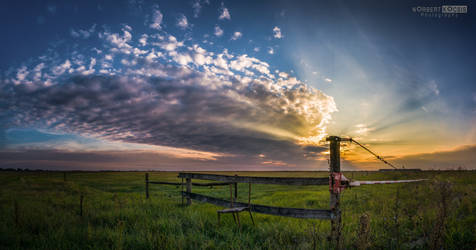 Autumn sunset in the Kiskunsag