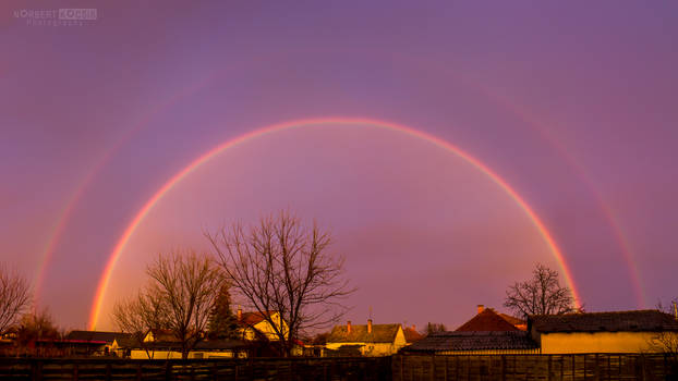 Double Rainbow Sunset