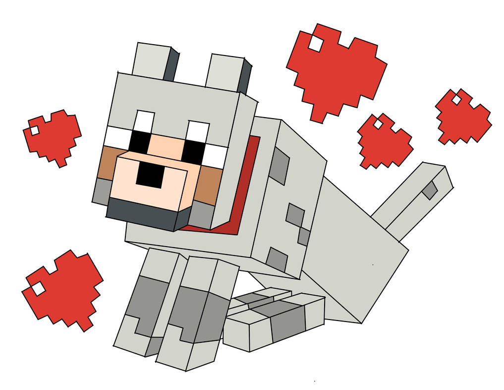 Minecraft dog by SuperBat09CZ on DeviantArt