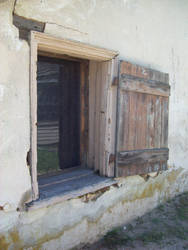 wood window in Batsto Village 1
