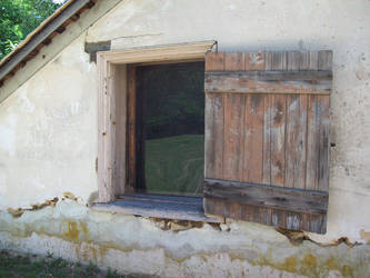 wood window in Batsto Village 2