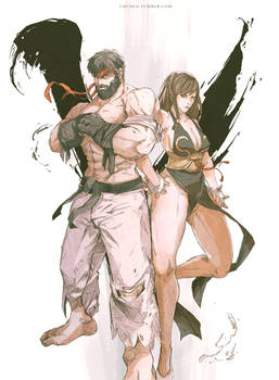 Sexy Ryu and Chun-Li