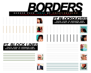 BORDER PACK (008) by creationcolor on DeviantArt