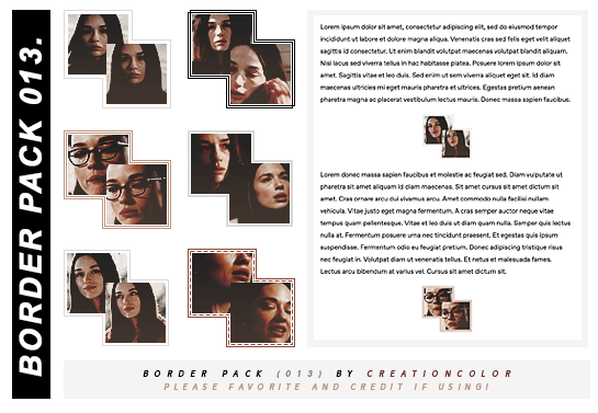 BORDER PACK (013) by creationcolor on DeviantArt