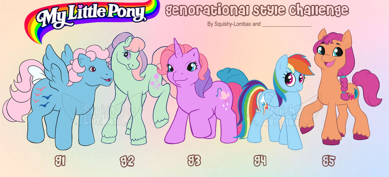 MLP Art Style Challenge (mine) by squishy-lombax on DeviantArt