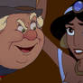 the Coachman smiling Evilly at Jasmine.