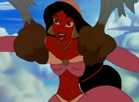 Marahute takes Jasmine flying