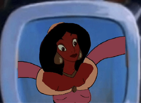 Jasmine on the Camera screen GIF