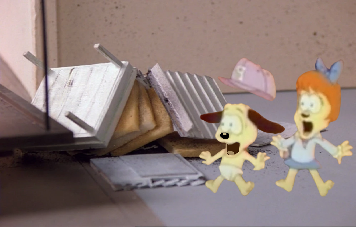 Bright eyes and Whopper sees the beehive break