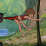 bagheera trying to get Dula off the tree
