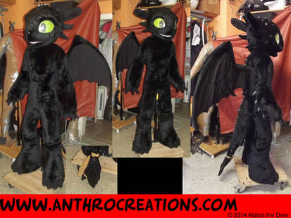 Toothless Fursuit Costume Toon