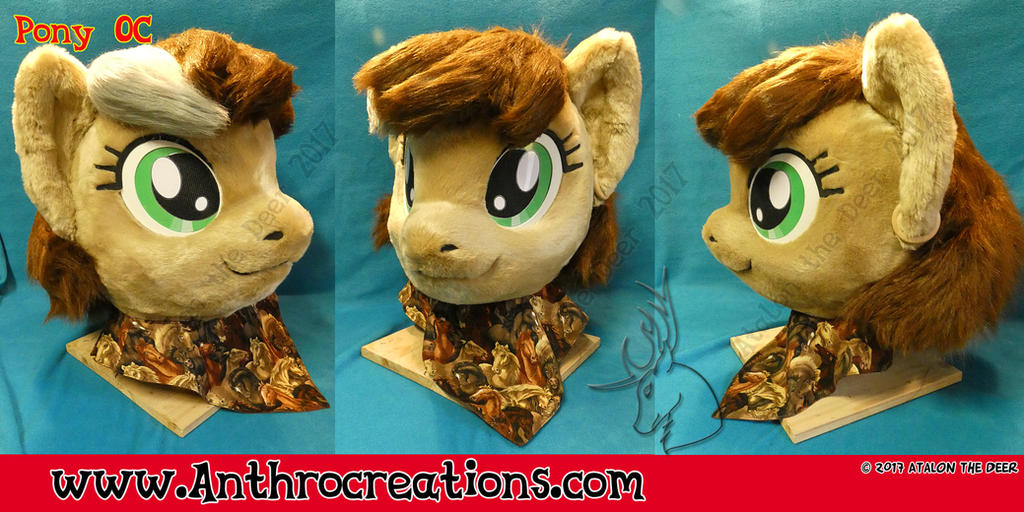 MLP Fursuit Head 2017 OC Char by AtalontheDeer