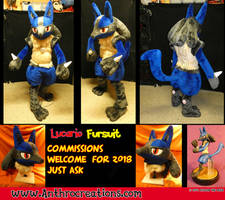 Fursuit Costume Lucario Pokemon Cosplay