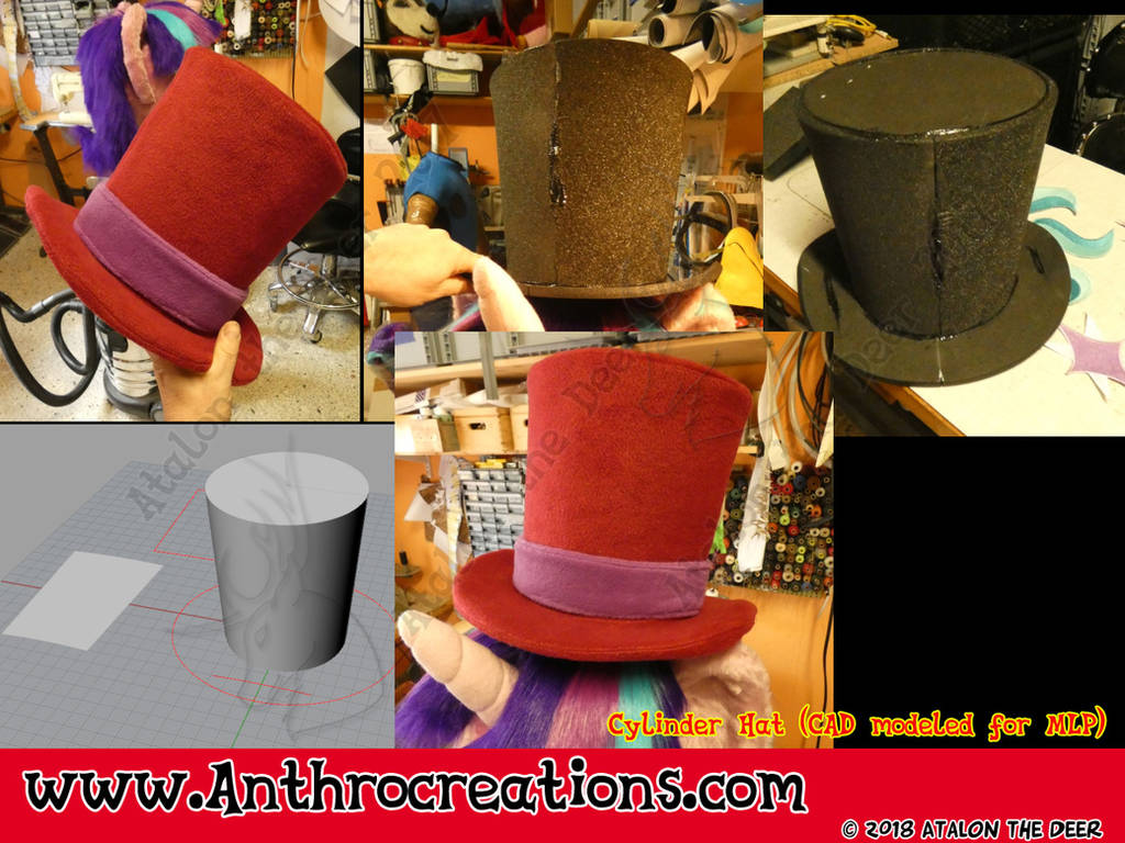 Fursuit MLP Cylinder Hat by AtalontheDeer