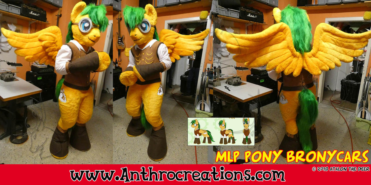 MLP Commission OC Bronycars Fursuit Pegasus by AtalontheDeer