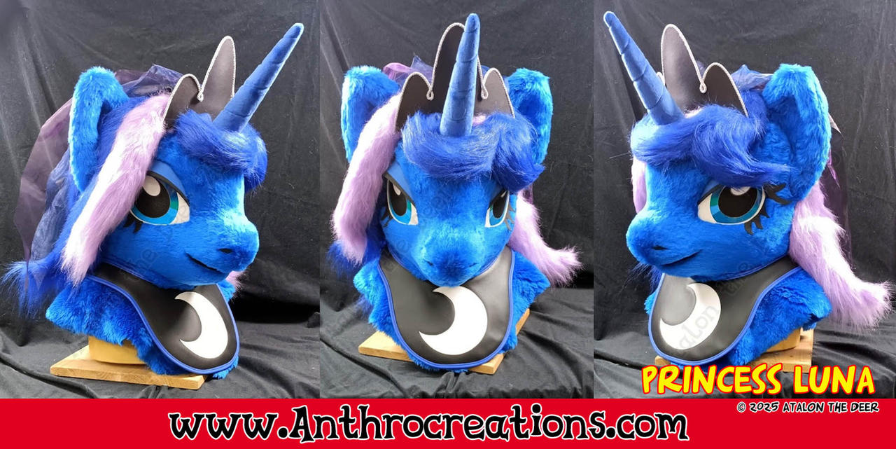 Princess 033 MLP Princess Luna Fursuit Head by AtalontheDeer on DeviantArt
