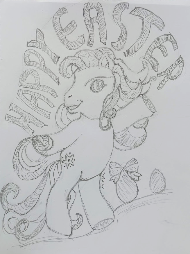MLP G3 Happy Easter Sketch -