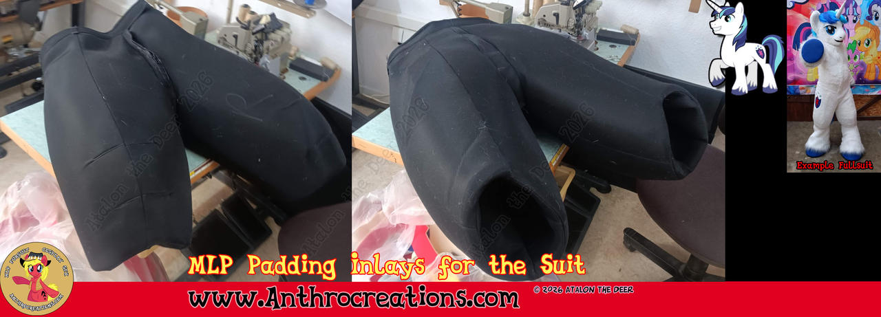 MLP Fursuit Costume Inlay Muscle Padding