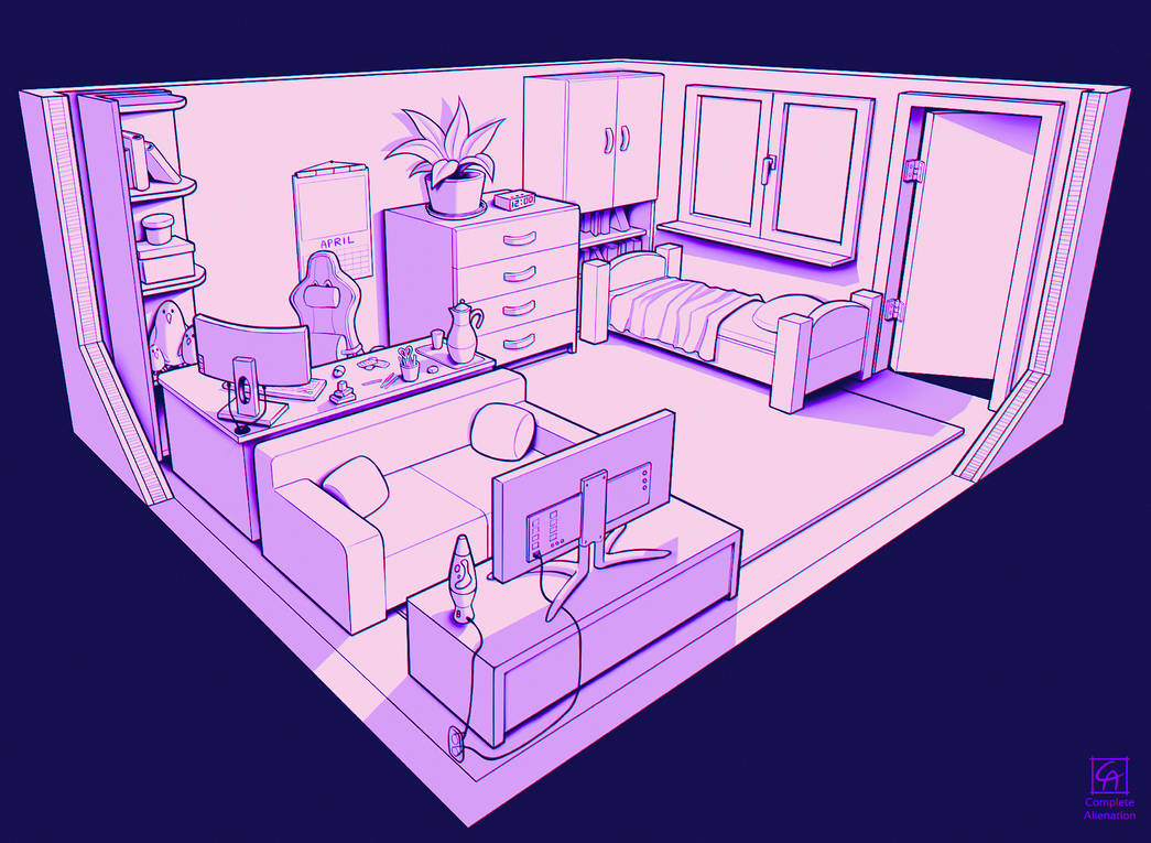 Room by CompleteAlienation on DeviantArt