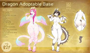 [Adoptable base] Dragon | SFW | High resolution