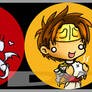 SD Buttons: Saiyuki set