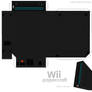 Simple black Wii - papercraft-