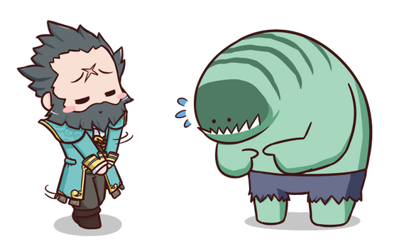 Dota2 Sticker - Kunkka and Tidehunter