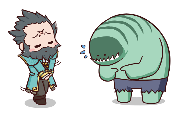 Dota2 Sticker - Kunkka and Tidehunter