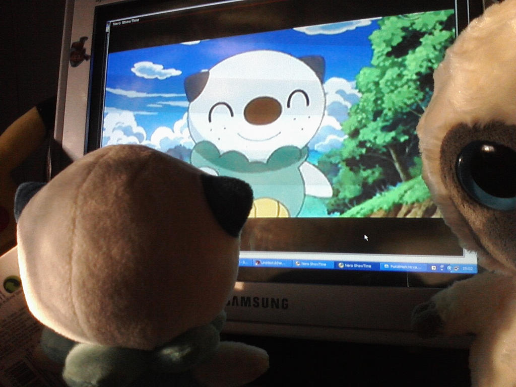 Oshawott Watching Anime Pokemon You by PoKeMoNosterfanZG on DeviantArt