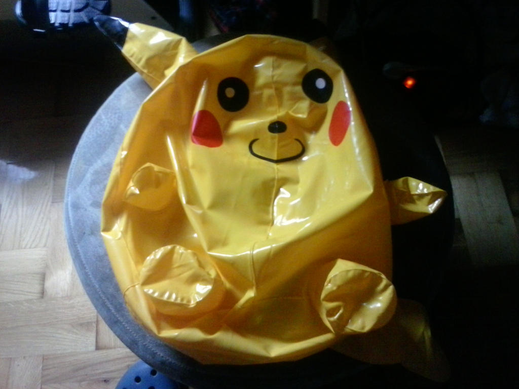 My Inflatable Pikachu Flat by PoKeMoNosterfanZG on DeviantArt