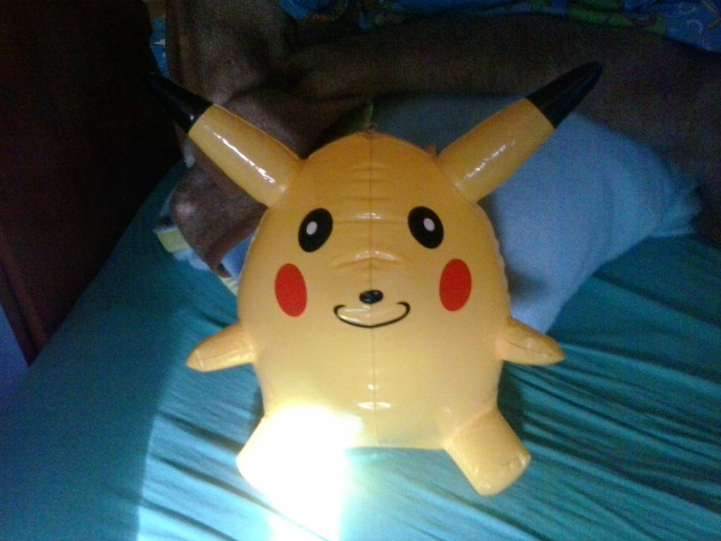 My Inflatable Pikachu Toy 3 by PoKeMoNosterfanZG on DeviantArt