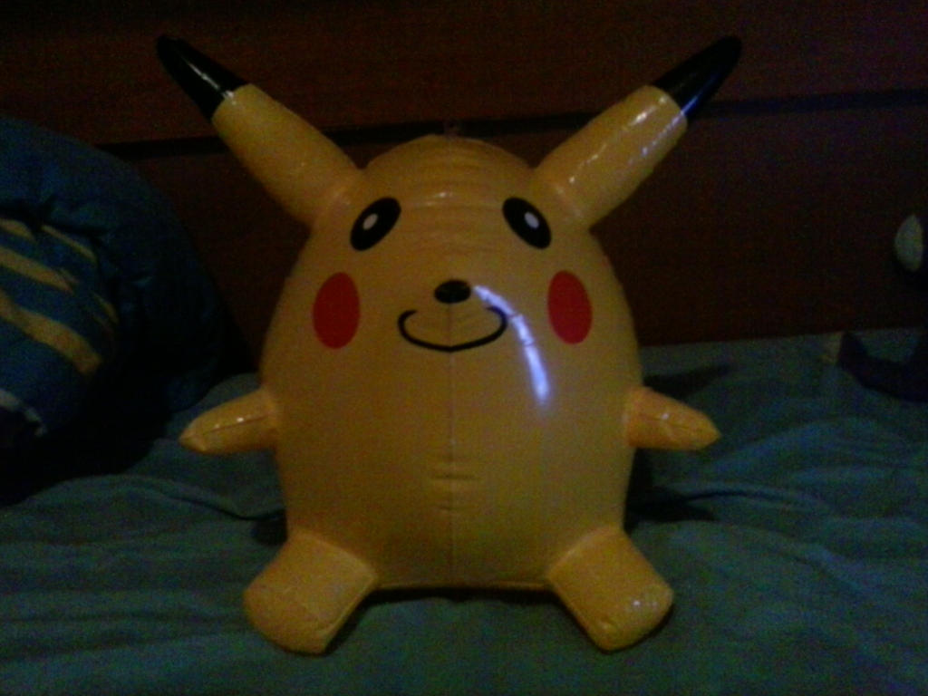 My Inflatable Pikachu Toy 6 by PoKeMoNosterfanZG on DeviantArt
