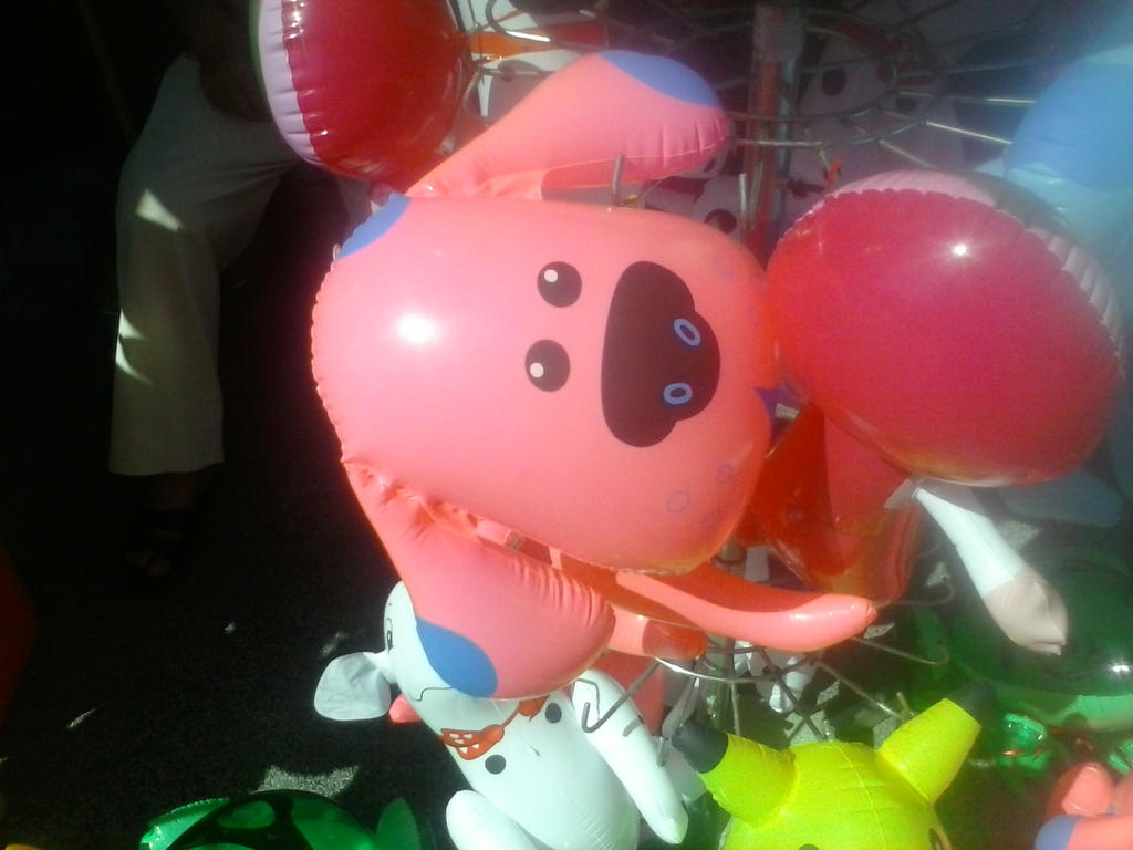 Pink Inflatable Dog Inflatable Pink Dog by PoKeMoNosterfanZG on DeviantArt