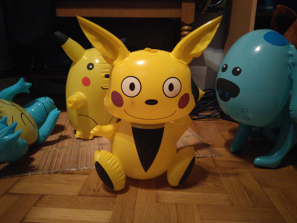 My Inflatable Fake Pikachu Toy 146 by PoKeMoNosterfanZG on DeviantArt