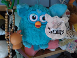 My Famosa Furby Blue Taboo Plush 21