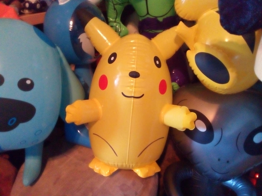 My Inflatable Blow Up Pikachu Toy 254 by PoKeMoNosterfanZG on DeviantArt