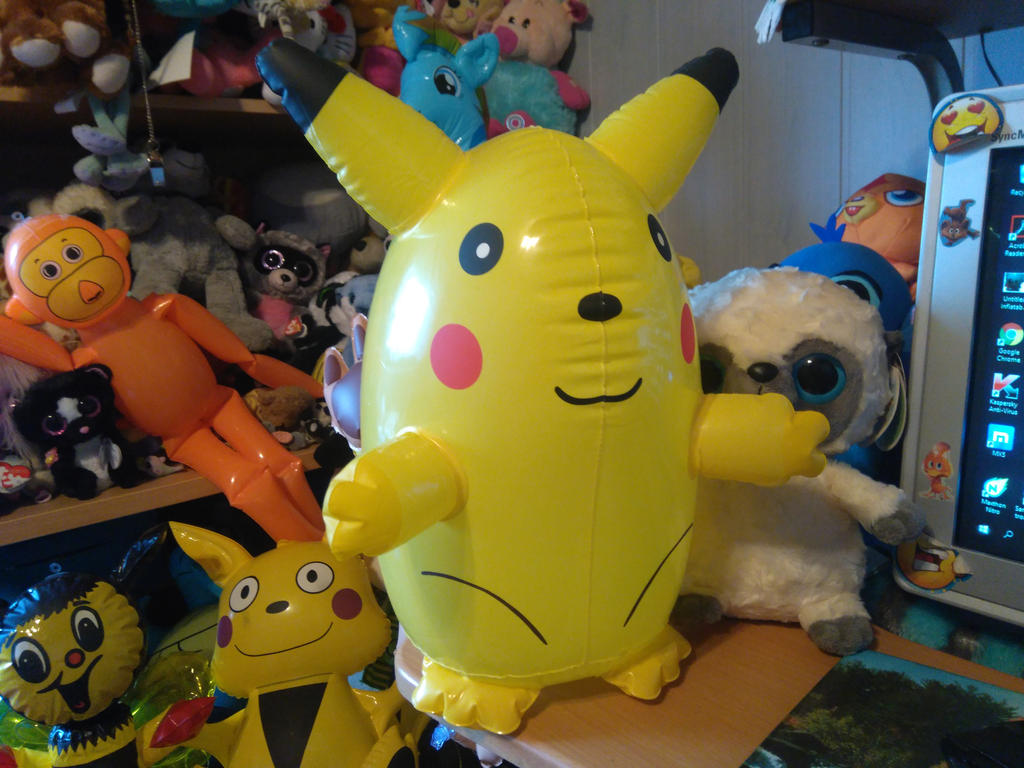 My Inflatable Blow Up Pikachu Toy 300 by PoKeMoNosterfanZG on DeviantArt