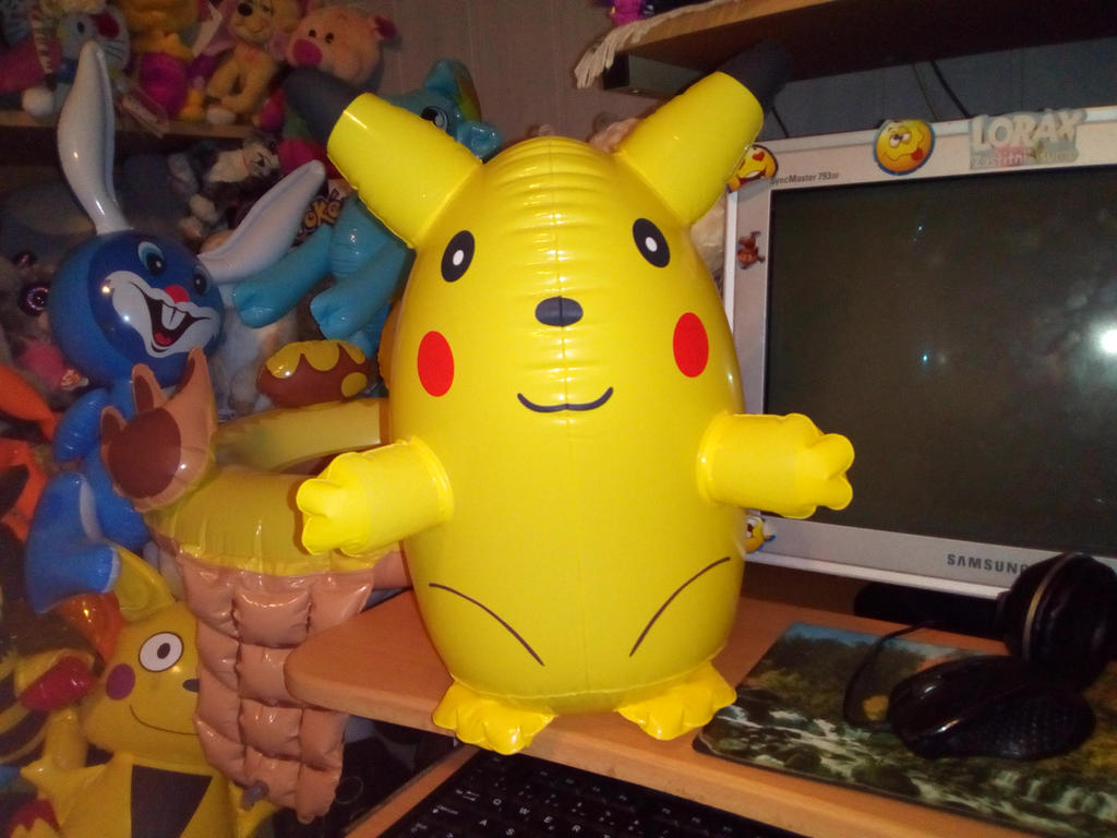 My Inflatable Blow Up Pikachu Toy 307 by PoKeMoNosterfanZG on DeviantArt