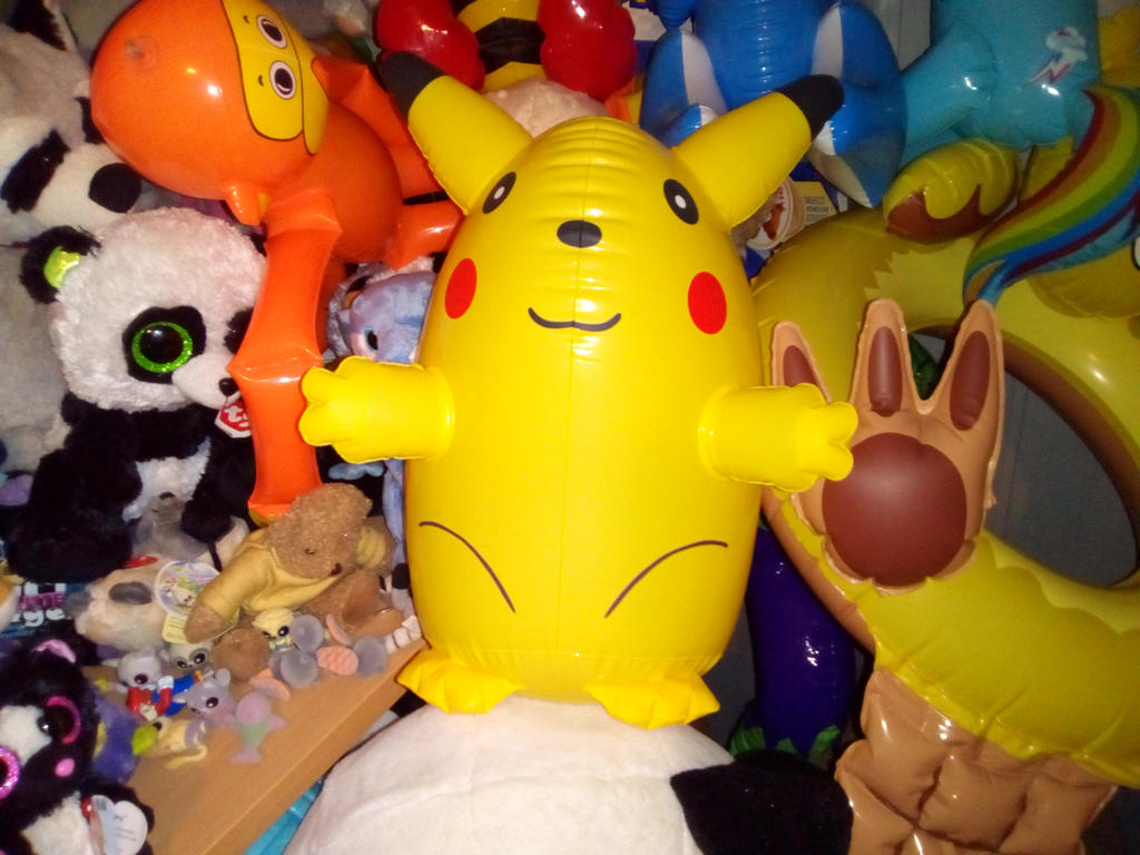 My Inflatable Blow Up Pikachu Toy 319 by PoKeMoNosterfanZG on DeviantArt